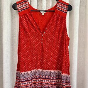 Lucky Brand Button Up Tank Top